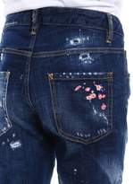 Thumbnail for your product : DSQUARED2 Cool Girl Floral Embroidered Jeans