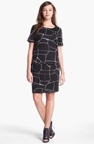 Thumbnail for your product : Vince Camuto Faux Patent Leather Trim Print Pencil Skirt