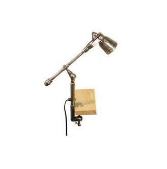Seattle Desk Clamp Lamp in Antique Silver