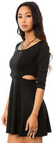 Thumbnail for your product : *MKL Collective The Ponte Skater Dress with Cut Outs in Black