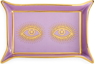 Jonathan Adler Eyes Valet Tray - Purple/Gold
