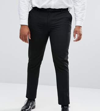 ASOS Design Plus Skinny Suit Trousers In Black