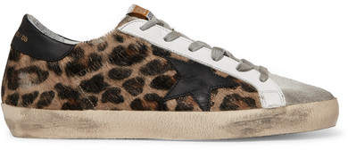 cheetah golden goose sneakers
