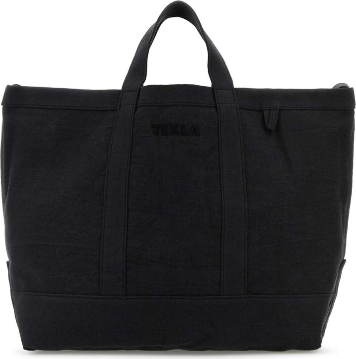 Tekla Slate Canvas Shopping Bag