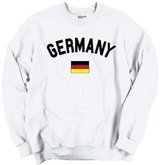 Brisco Brands Germany Flag World Cup Soccer German National Flag Pride Crewneck Sweatshirt