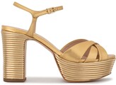Thumbnail for your product : Schutz Metallic Platform Sandals