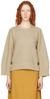 Thumbnail for your product : See by Chloe Beige Bobble Stitch Crewneck Sweater