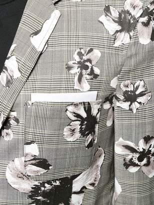 Neil Barrett two-tone print blazer