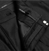 Thumbnail for your product : Neil Barrett Cropped Cuffed Wool-Blend Trousers
