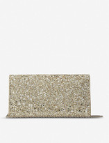 Thumbnail for your product : Jimmy Choo Emmie Infinity glitter and suede clutch