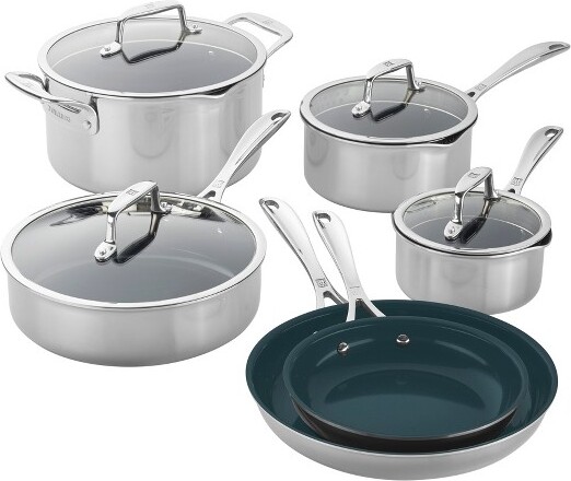Zwilling ZWILLINGCladCFX10-pcStainlessSteelCeramicNonstickCookwareSet