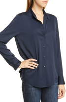 Thumbnail for your product : Nordstrom Signature Stretch Silk Button-Up Shirt