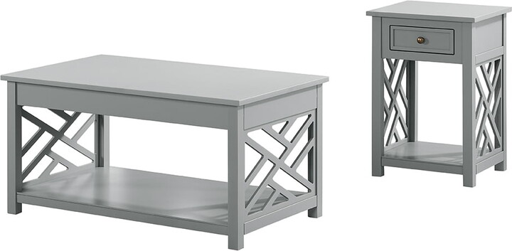 Alaterre Coventry 36" Coffee Table and End Table, Set of 2