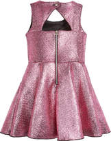 Thumbnail for your product : Sara Metallic Foil Keyhole-Back Dress, Size 2-6X