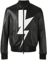 Thumbnail for your product : Neil Barrett lightning bolt bomber jacket