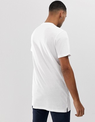 New Look Longline T-Shirt In White