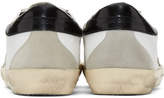 Thumbnail for your product : Golden Goose White and Black Superstar Sneakers