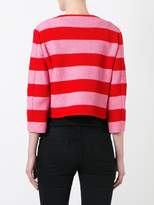 Thumbnail for your product : Moschino Boutique striped cropped jacket
