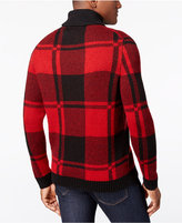 Thumbnail for your product : Club Room Men's Shawl-Collar Plaid Sweater, Only at Macy's