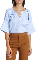 Thumbnail for your product : A.L.C. Chloe Button-Up Short-Sleeve Top