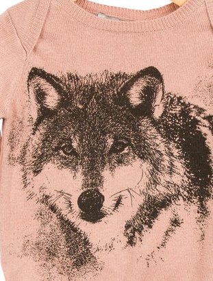 Stella McCartney Girls' Wolf Print Knit Top w/ Tags