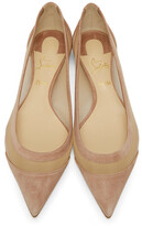 Thumbnail for your product : Christian Louboutin Beige Galativi Flats