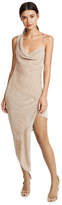 Thumbnail for your product : Michelle Mason Asymmetrical Bias Velvet Maxi Dress