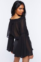 Thumbnail for your product : Forever 21 Bell Sleeve Off-The-Shoulder Top