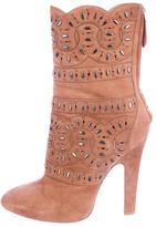 Thumbnail for your product : Alaia Embellished Suede Boots
