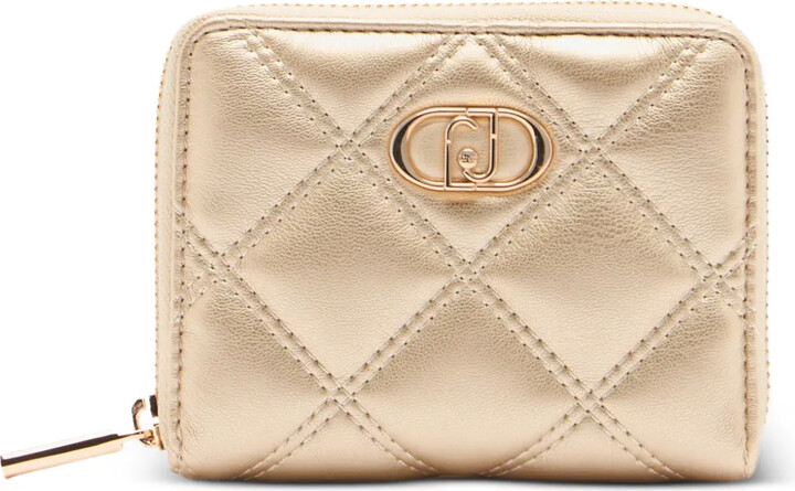 Liu Jo Monogram-Plaque Quilted Wallet