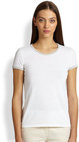 Thumbnail for your product : Piazza Sempione Knit Cotton Trim Top