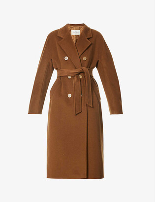 Max Mara Madame double-breasted wool and cashmere-blend coat - ShopStyle