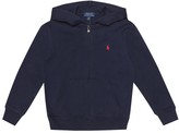 Thumbnail for your product : Polo Ralph Lauren Kids Embroidered cotton-blend hoodie