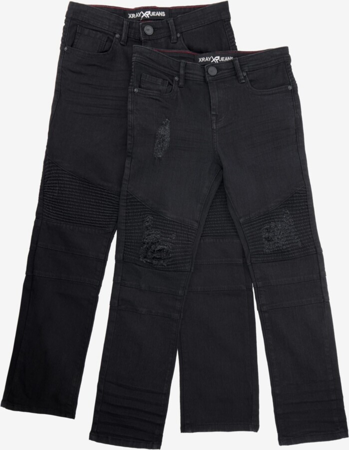X-Ray Big Boys 8-18 2-Pack Combo Stretch Jeans - Black/black