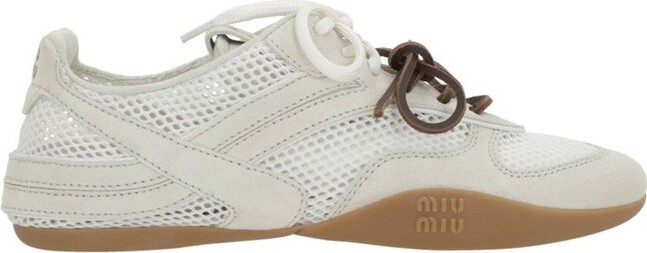 Miu Miu Mesh-Panelled Sneakers