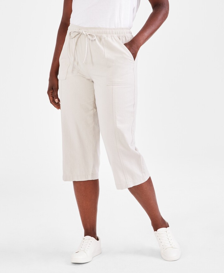 Women's Capri Pants - Rekucci Women's Ease into Comfort Capri with Button  Detail 