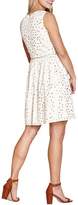 Thumbnail for your product : Yumi Foil Printed Lace-Up Dress