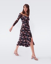 Thumbnail for your product : Diane von Furstenberg Ganesa Ruched Mesh Dress