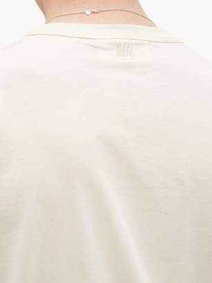 Ami De Coeur-applique Cotton T-shirt - Mens - Cream