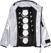 Thumbnail for your product : Diadora Silver Shiny Lightweight Hooded Jacket with Inner Braces