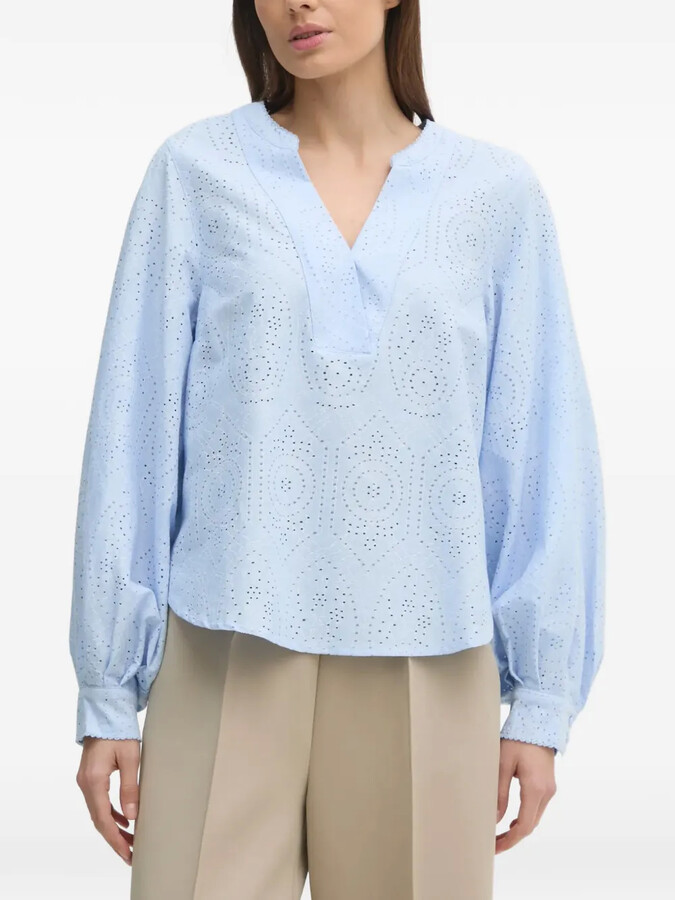 Mos Mosh MMYen Sina perforated blouse