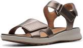 Thumbnail for your product : Clarks Un Adorn Calm Flat Sandals - Pebble Metallic