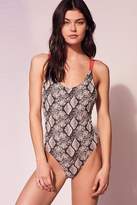 Thumbnail for your product : Out From Under Snake Skin Printed One-Piece Swimsuit