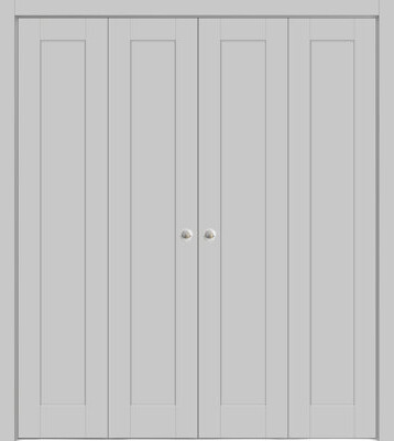 Paneled Wood Quadro Bi-Fold Door