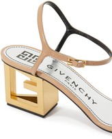 Thumbnail for your product : Givenchy Triangle cutout heel leather sandals