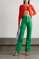 Thumbnail for your product : Reformation Rosalia Cropped Ribbed Recycled Cashmere Bralette And Cardigan Set