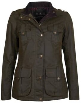 barbour olive jacket womens