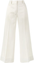 Thumbnail for your product : Dries Van Noten Poiretti flared cropped trousers - women - Cotton/Viscose - 40