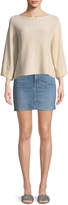 Thumbnail for your product : J Brand Bonny Mid-Rise A-Line Mini Denim Skirt