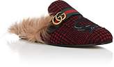Thumbnail for your product : Gucci Men's Princetown Embroidered Slippers - Red